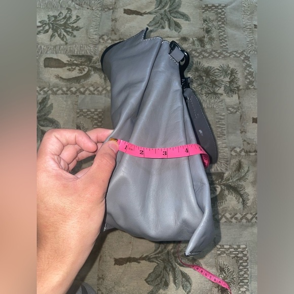 🖤grey🩶tote slouchy bag shoulder bag minimalist bag vintage leather bag - Picture 10 of 14